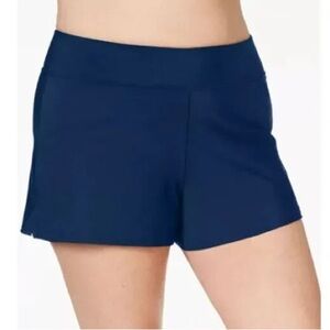 Swim Solutions Navy Blue Tummy Control Swim‎ Shorts 18W NWT